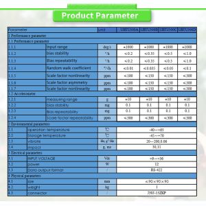 High Precision Fiber Optic Gyroscope Sensor UNIVO UBTU500Y Navigation Attitude