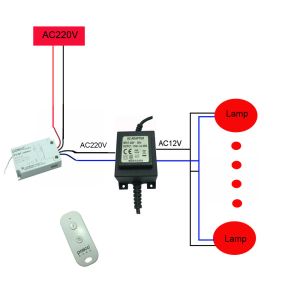 ABS 0.3kg Pool Light Controller For Incandescent Lamp