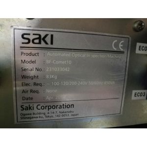SAKI Automated Optical Inspection Machine , BF-Comet10 AOI Equipment