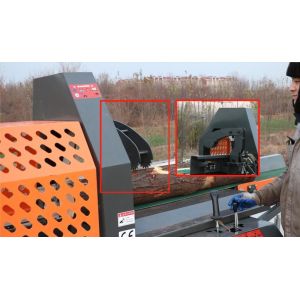 20T Saw Cutting Splitting Hydraulic Automatic Wood Processor For Energy Mining