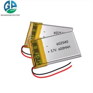 KC IEC62133 Approved Lipo Battery 602540 600mah 3.7 Lithium Polymer Battery