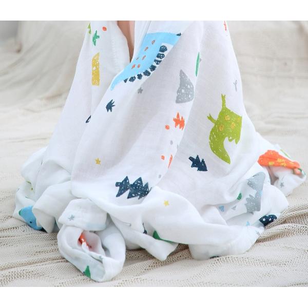 40S Quilted Double Layer Cotton Gauze Fabric 110GSM Kids Blanket