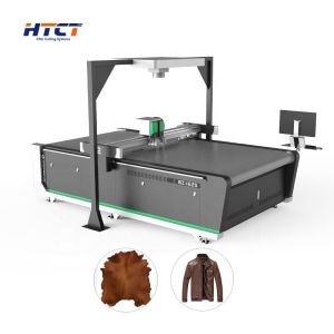Cheap CNC Leather Cutter Machine Table Rexine Fur Hide Cut Die Jacket Leather Cutting Machine for Leathers for sale