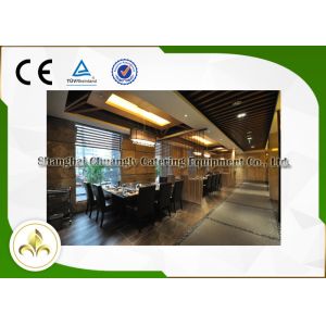 Barbecue / Hotel Built In Teppanyaki Grill Table Rectangular High Efficiency