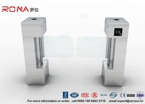 Cheap Access Control Card Pedestrian Security Gates Flap Barrier Gate With Bar Code for sale