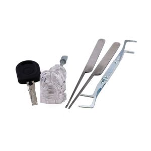 Lock Locksmith Picking Set Transparent Car Lock For VW HU66 With 3 Lockpicks