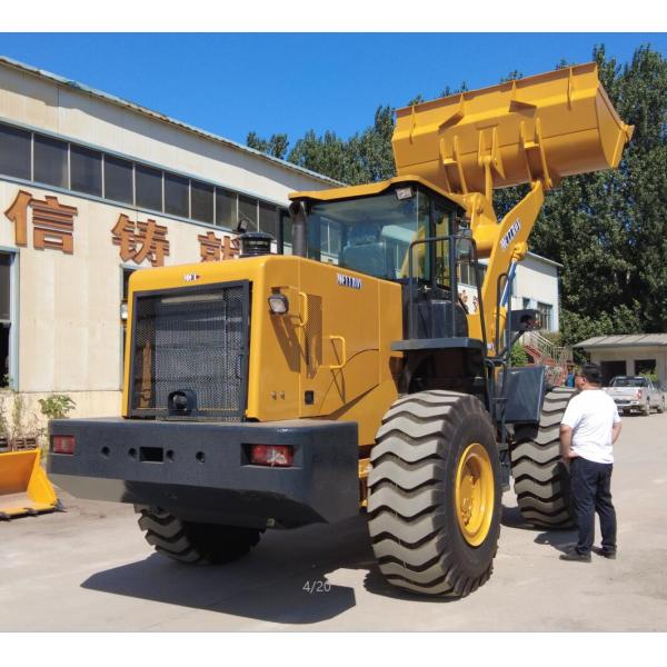 Industrial 5 Ton Wheel Loader 5000kg Rated Load For Engineering Construction