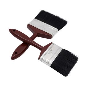 Solid Plastic Handle Paint Brushes Synthetic Tapered Filament Mixed Natural