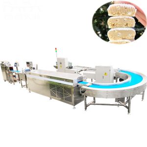 High speed Chocolate coated fruit bar making machine with packing machine