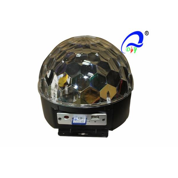 Mini DMX RGB MP3 LED Crystal Magic Ball Lamp Dj Lighting Effects Remote