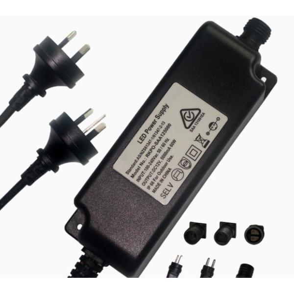 Quality Custom Transformer Charger Power Adapter For Led Lights , 68% Efficiency wholesale