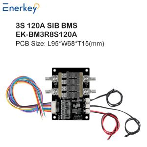 Enerkey 3S 120A Continuous 300A Peak High-Current LiFePO4 Li-ion BMS for Solar