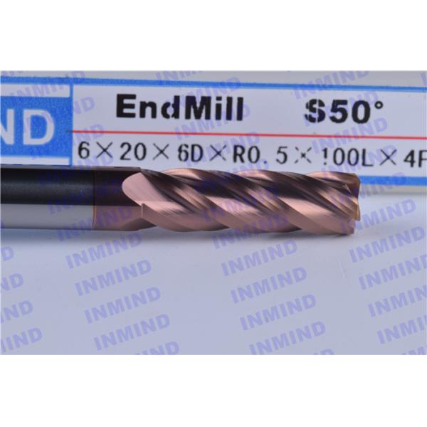 10mm Dia Corner Radius End Mill Cutter / Corner Rounding Tool For Grinding