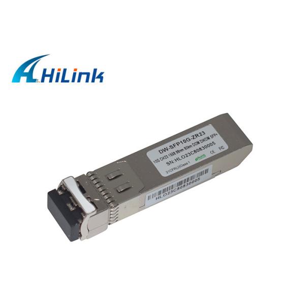 Ethernet Optical SFP+ Transceiver Module 10GBASE-ZR Duplex LC CH23 1558.98nm