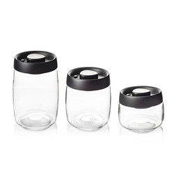 Wholesale Vacuum Jar Food Storage Canister Transparent Borosilicate Glass With