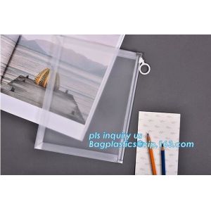 Custom transparent pp slider bag with air hole, writable zip lock bags with