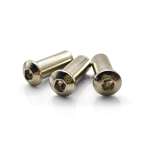 Quality M2 Oval Head Semi Tubular Rivet Aluminium DIN For TM 8-32*6 Male Screw wholesale