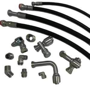 China Six Coil Vertical Rack W221 Excavator Fittings Set with Adapters and Hoses Sleeve on sale