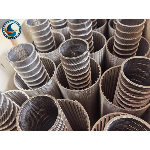 Id40mm Stainless Steel Profile Wet Dry Separator Od48mm Vee Wire Screen Filter