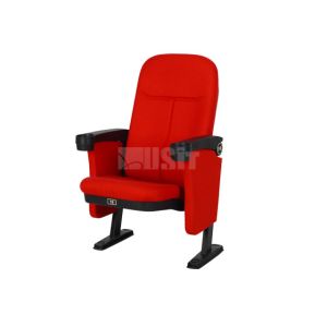 China Fabric Seat Molded Foam Commercial Theater Seating Chairs Tip Up Armrest on sale