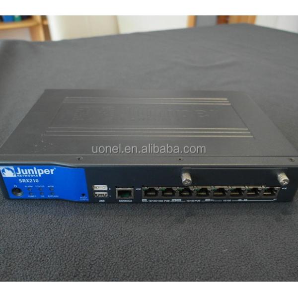 Quality Juniper SRX210HE-POE,SRX services gateway 210 "Enhanced" with faster CPU, 2xGE + 6xFE ports, 1xmini-PIM slot, 1GB RAM wholesale