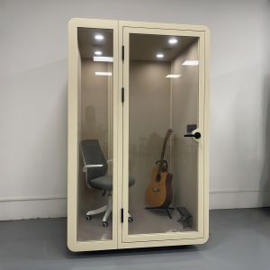 Cheap Modular Office Pod with LED Lighting Quick Installation and Wheelchair Accessible Soundproof Booth for sale