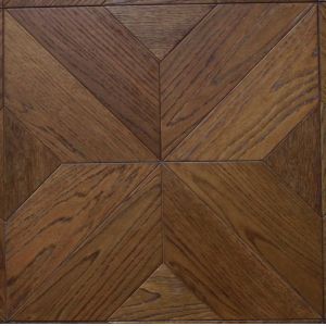 White Oak Parquet Tiles Engineered Wood Flooring Customized Design