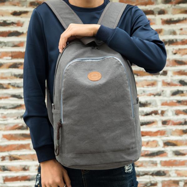 Quality The Simple School Of The College Men's Canvas Casual College Students Travel Backpack wholesale