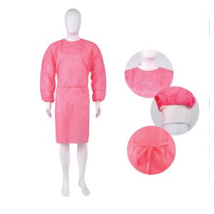 Disposable Nonwoven 3 Layers SMS Isolation Gown Waterproof Factory Direct Price