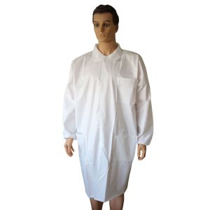 V601 Non-Woven Uniform Tyvek Micro-Porous Disposable Lab Coat for Doctors and