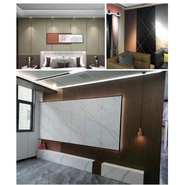 Interior Architectural Waterproof MDF Sheet 3D Damask Water Resistant MDF Board