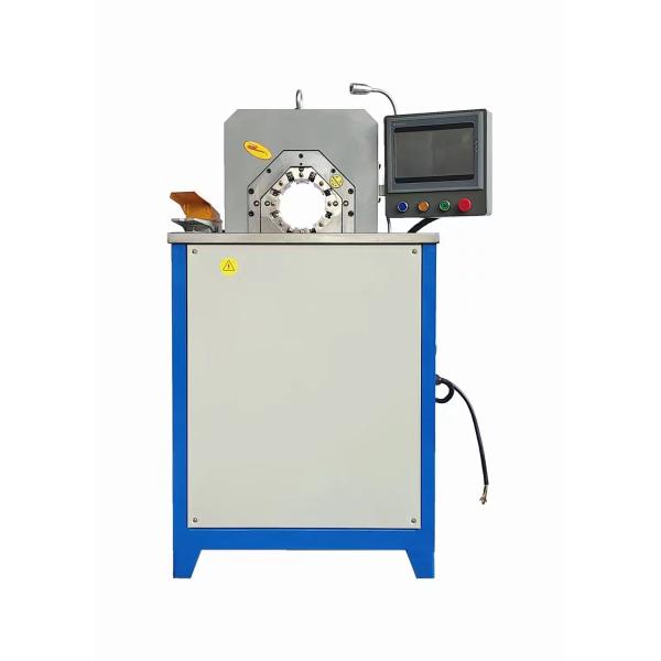 PLC 2 Inch Hydraulic Hose Pipe Pressing Machine Spiral Hydraulic Line Press Wide