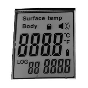 Zebra Interface LCD Segment Display For Infrared Thermometer