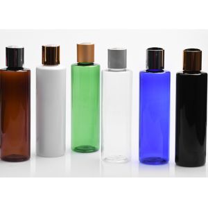 200ml Custom Logo Clear Amber Black Skincare Plastic flip cover Bottle