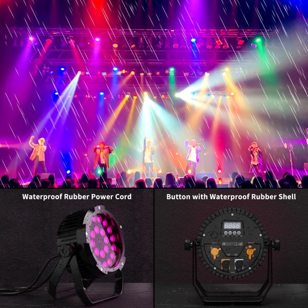 4100K Led Par Can Stage Lights RGBWA+UV 6In1 Par Stage Light