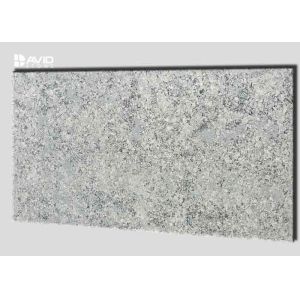 Grey Marble Quartz Stone Slab Glossy Polished For Bench / Worktop Making
