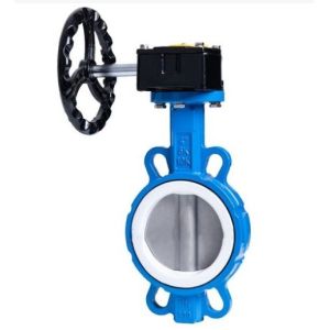 China Diaphragm Structure 4 Inch Wafer Center Butterfly Valve Manual Handle for OEM Support on sale