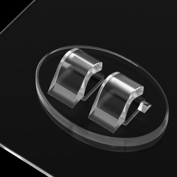 Transparent 5kg Self Sticking Wall Hooks 7x7cm PVC sticker Resin Material