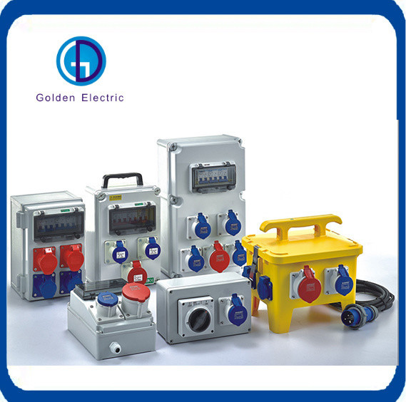 Portable Combination Distribution Box Waterproof Plastic Industrial Socket Box