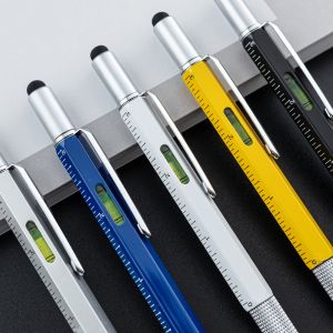 Multifunctional Metal Creative Ballpoint Pen Ruler Screwdriver Touch Screen