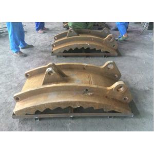 GX140MnCr 14-2 Wear-resistant Castings , Grinding Path Impact Plate Schist Iron