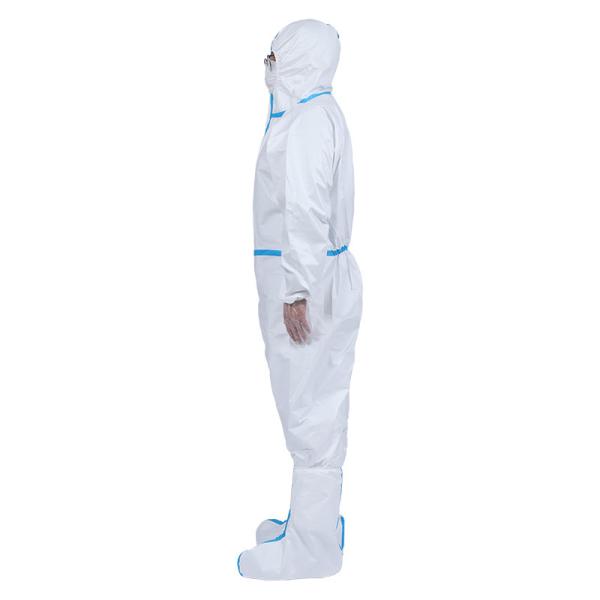Sterilization Hooded Medical Protective Coverall Customizede Size Health