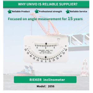 Rieker 2056Y 60° Precision Inclinometer Glass Tube 100% Polycarbonate Case