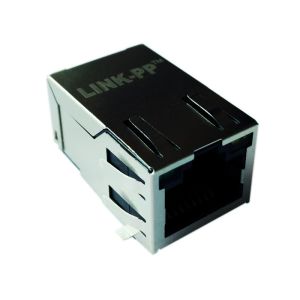 SMT 1xRJ45 Jack LPJ8028ABNL Cross 7498010210A 10/100Base-T plastic guide posts φ