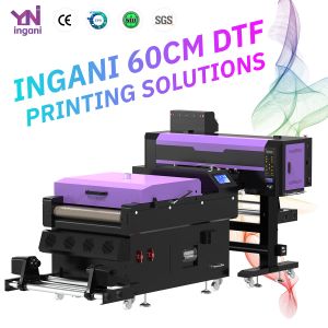 Cheap Ingani Dtf Printer 60cm 30cm 8 Colours Fluorescent I3200 Dtf Printer With Powder Shaker and Oven for sale