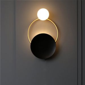 LED Wall bed lamp Designer Creative Spherical Metal Wall Lights Fixures (WH-OR