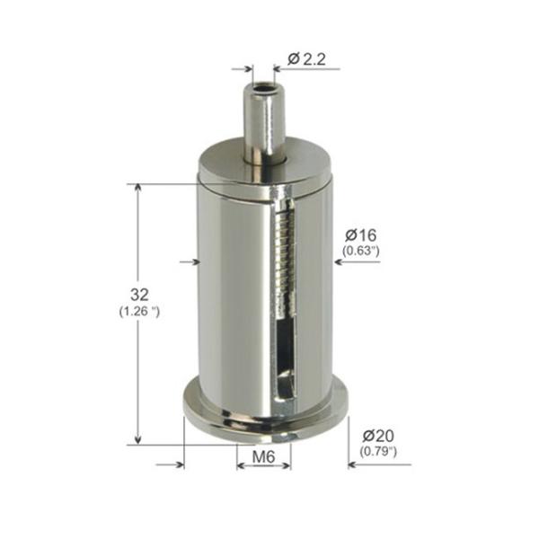 Quality Self Locking Nickel Plated Cable Lock Gripper Without Safety Cap YW86101 wholesale