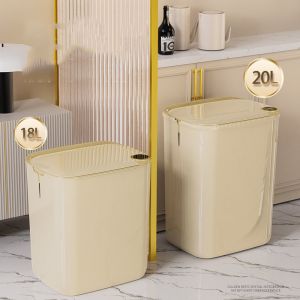 Cheap Three Induction Modes IPX5 Waterproof 20L Large Capacity Intelligent Electronic Motion Induction Garbage Can for sale