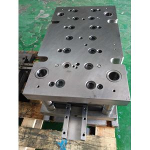 Progressive deep drawing tool tungsten carbide material for inserts and punches