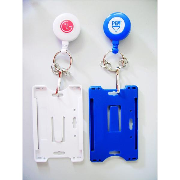 Quality Personalised Plastic Name Tag Holders , Yoyo Badge Holder With BSCI wholesale